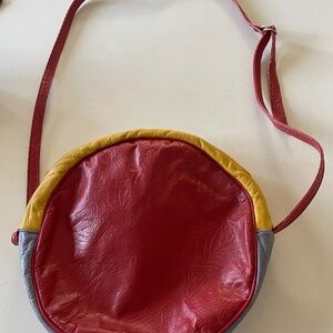 vintage soft colored leather bag